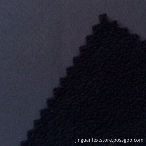 320T polyester pongee fabric bonding with polar fleece used for jacket
